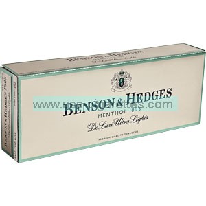 Benson & Hedges 100's DeLuxe Menthol cigarettes
